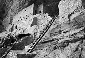Pueblo Prints: USA Colorado Mesa Verde Ladder House