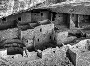 Anasazi Prints: USA, Colorado, Mesa Verde National Park, Cliff Palace ruin