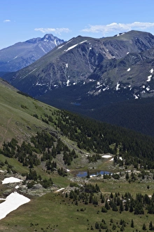 Images Dated 23rd July 2011: USA, Colorado, Rocky Mountain National Park, Longs Peak from Trail Ridge Road