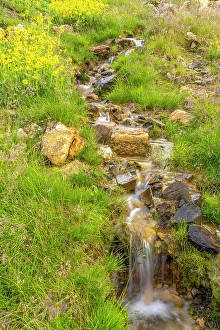Images Dated 15th November 2021: USA, Colorado, San Juan Mountains. Waterfall cascade