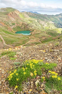 Images Dated 15th November 2021: USA, Colorado, San Juan Mountains. Mountain landscape with Lake Como