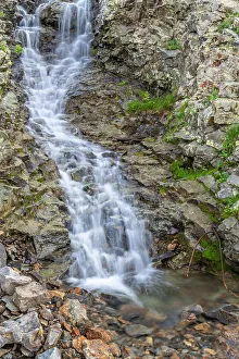 Images Dated 15th November 2021: USA, Colorado, San Juan Mountains. Waterfall cascade