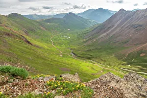 Images Dated 15th November 2021: USA, Colorado, San Juan Mountains. Landscape with road in California Pass