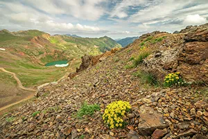 Images Dated 15th November 2021: USA, Colorado, San Juan Mountains. California Pass and Lake Como landscape