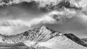 Images Dated 2025: USA, Colorado, Summit County, Frisco. Peak in Tenmile Range near Copper Mountain