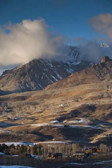 Images Dated 20th December 2011: USA, Colorado, Telluride, elevated view of Mountain Village Ski Area