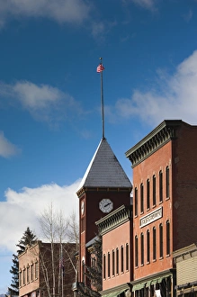 Images Dated 20th December 2011: USA, Colorado, Telluride, Main Street buildings