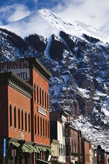 Images Dated 21st December 2011: USA, Colorado, Telluride, Main Street buildings