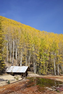 Images Dated 26th September 2009: USA, Colorado, Uncompahgre National Forest, along highway 550, Larsun Brothers Mine