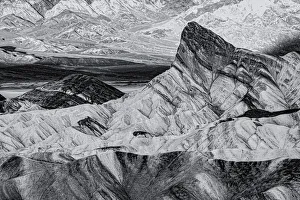 Jagged Prints: USA, Death Valley, Zabriskie Point