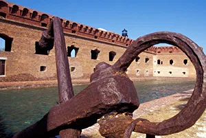 USA, FL, Florida Keys, Fort Jefferson, 1846, stands on Garden Key, Dry Tortugas