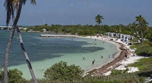 Cabana Prints: USA, Florida, Bahia Honda State Park. Calusa Beach