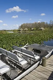 Seat Prints: USA, Florida, Big Cypress Seminole Reservation: Billie Swamp Safari, Airboat
