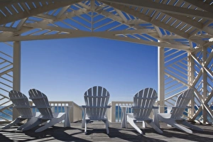 USA, Florida, Florida Panhandle, Seaside, beach pavillion