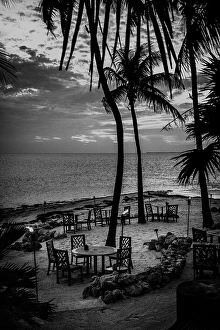 Images Dated 13th July 2024: USA, Florida, Little Palm Island. Dinner on the beach. (Editorial Use Only)