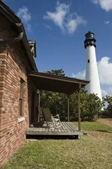 Images Dated 31st December 2006: USA, Florida, Miami Area (Key Biscayne): Cape Florida Lighthouse