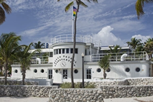USA, Florida, Miami Beach. Nautical style Beach Patrol Headquarters in South Beach