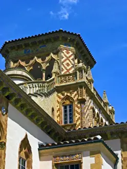 Tiled Prints: USA, Florida, Sarasota, John and Mabel Ringling Estate Grounds, CA d Zan, Exterior
