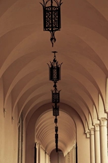 Ringling Museum Prints: USA, Florida, Sarasota, Ringling Museum, Museum of Art, archway