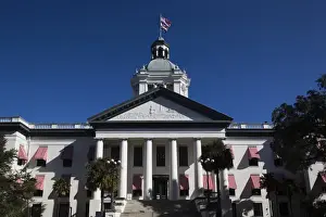 State Capitol Prints: USA, Florida, Tallahassee, Historic 1902 State Capitol, view from the west