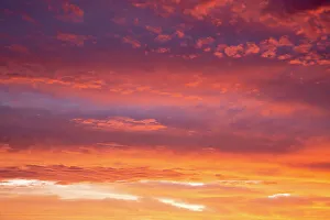 USA, Georgia, Clouds reflecting sunrise