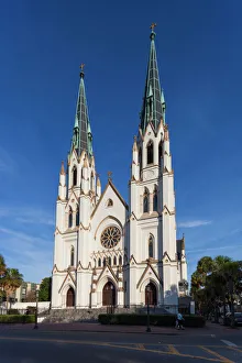 Catholic Prints: USA, Georgia, Savannah, Cathedral of St. John the Baptist, exterior