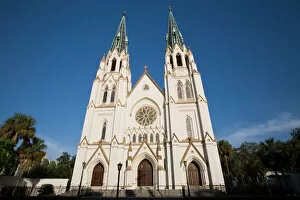 Images Dated 27th March 2007: USA, Georgia, Savannah. The Cathedral of St John the Baptist in Savannah Georgia