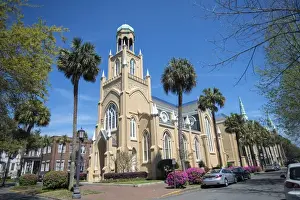 Images Dated 2nd April 2014: USA, Georgia, Savannah, Congregation Mickve Israel, synagogue