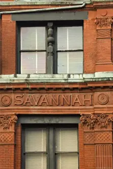 Images Dated 2nd December 2007: USA; Georgia; Savannah. The Cotton Exchange building in the historic district of Savannah