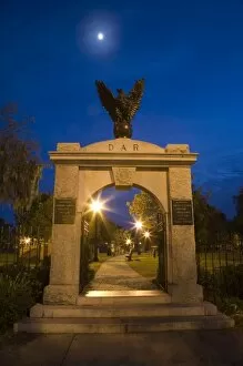 USA; Georgia; Savannah. Entrance to the historical Colonial Park Cemetery