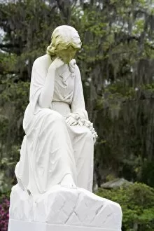 USA, Georgia, Savannah. Statuary in Bonaventure Cemetery, Savannah, Georgia