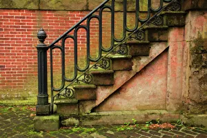 Historic District Prints: USA; Georgia; Savannah; Steps in the Historic District