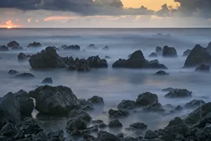 USA, Hawaii, Big Island of Hawaii. Laupahoehoe Point Beach Park