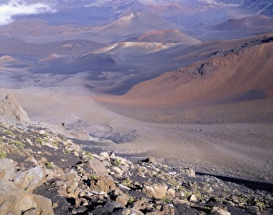 Pumice Prints: USA, Hawaii, Crater, Haleakala National Park, Maui, Hawaii
