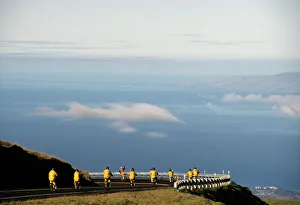 Bicycle Prints: USA, Hawaii, Downhill Bicycling, Haleakala National Park, Maui