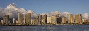 Hawaii Prints: USA, Hawaii, Oahu, Honolulu cityscape