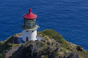 Images Dated 8th February 2015: USA, Hawaii, Oahu, Waimanalo. U. S. Coast Guard Makapuu Point Light