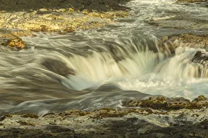 Images Dated 18th March 2018: USA, Hawaii, Wawaloli Beach Park. Scenic of The Well cascade