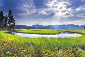 Bend Prints: USA, Idaho. St Maries River landscape