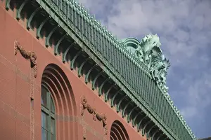 Library Prints: USA, Illinois, Chicago: Harold Washington Library of Chicago Exterior Building Detail
