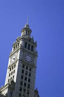 Images Dated 13th May 2007: USA, Illinois, Chicago. Top of Wrigley Building