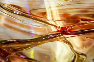 Images Dated 9th February 2015: USA, Indiana. Abstract of patterned glass