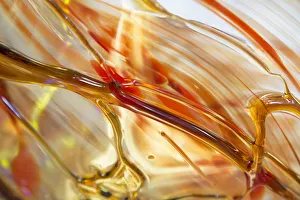 Images Dated 9th February 2015: USA, Indiana. Abstract of patterned glass