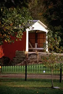 Images Dated 22nd November 2011: USA, Indiana, Billie Creek Village during the Covered Bridge Festival in fall