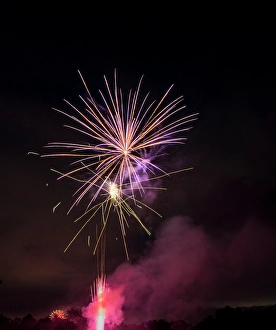 Spark Prints: USA, Indiana, Carmel. July 4th fireworks
