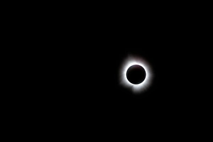 Images Dated 14th April 2024: USA, Indiana, Carmel. Total solar eclipse with sun's corona