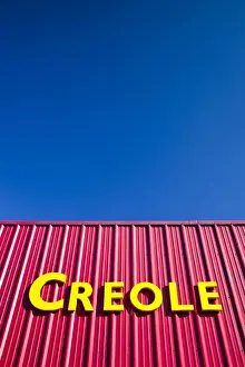 Lettering Prints: USA, Louisiana, Henderson. Creole Zydeco Music Club, sign