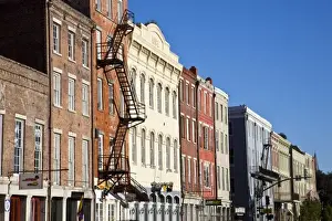 Images Dated 1st November 2009: USA, Louisiana, New Orleans. Buildings along Decatur Street, morning