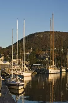 Images Dated 15th October 2006: USA, Maine, Camden. Sailboats in Harbor