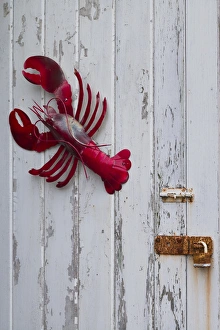 Freeport Prints: USA, Maine, Freeport, lobster pound, lobster toys